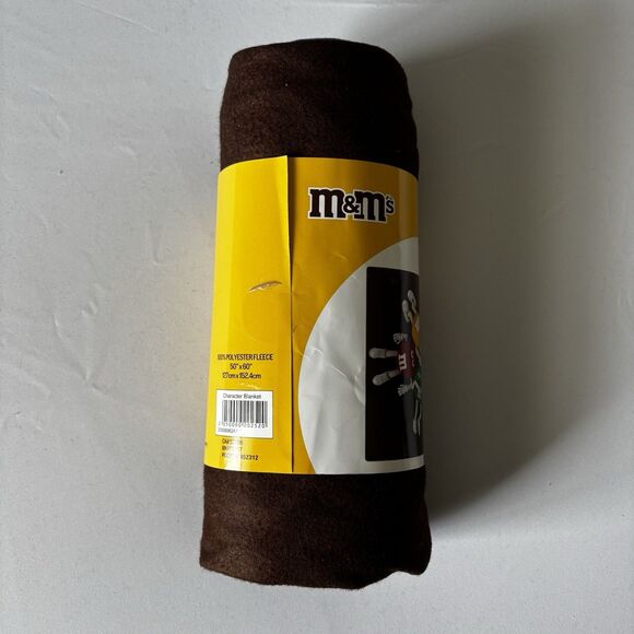 M&M World Unique Throw Blanket Fleece candy chocolate 50x60 - 7 Characters - Picture 2 of 5